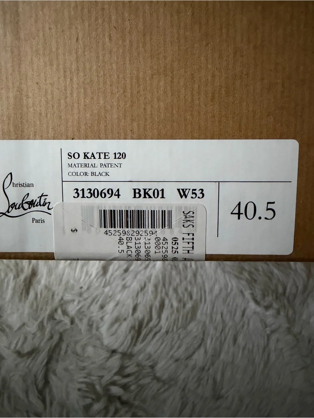 Christian Louboutin Black Patent So Kate Pumps- SIZE 40.5